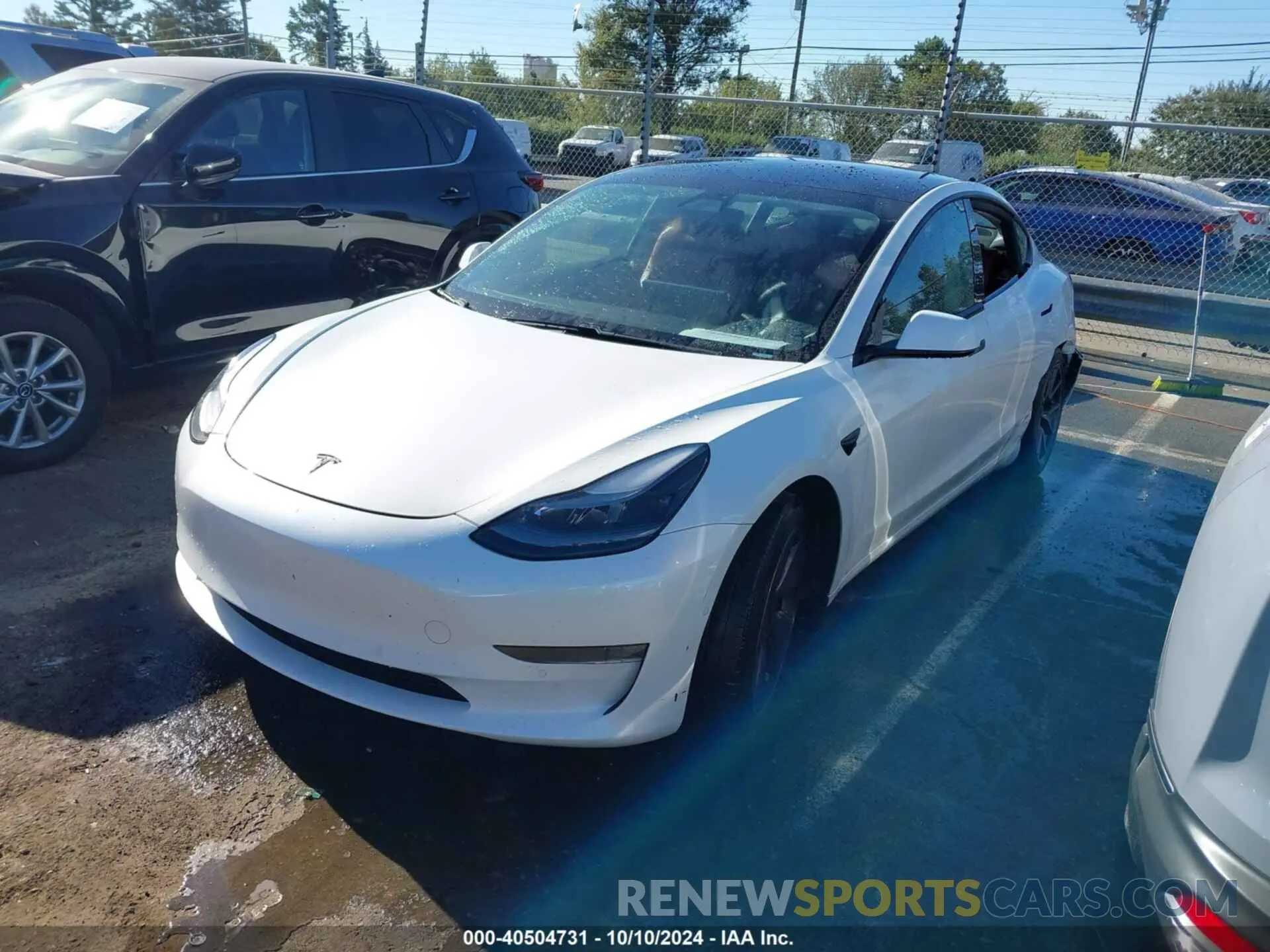 2 Фотография поврежденного автомобиля 5YJ3E1EB7MF974757 TESLA MODEL 3 2021