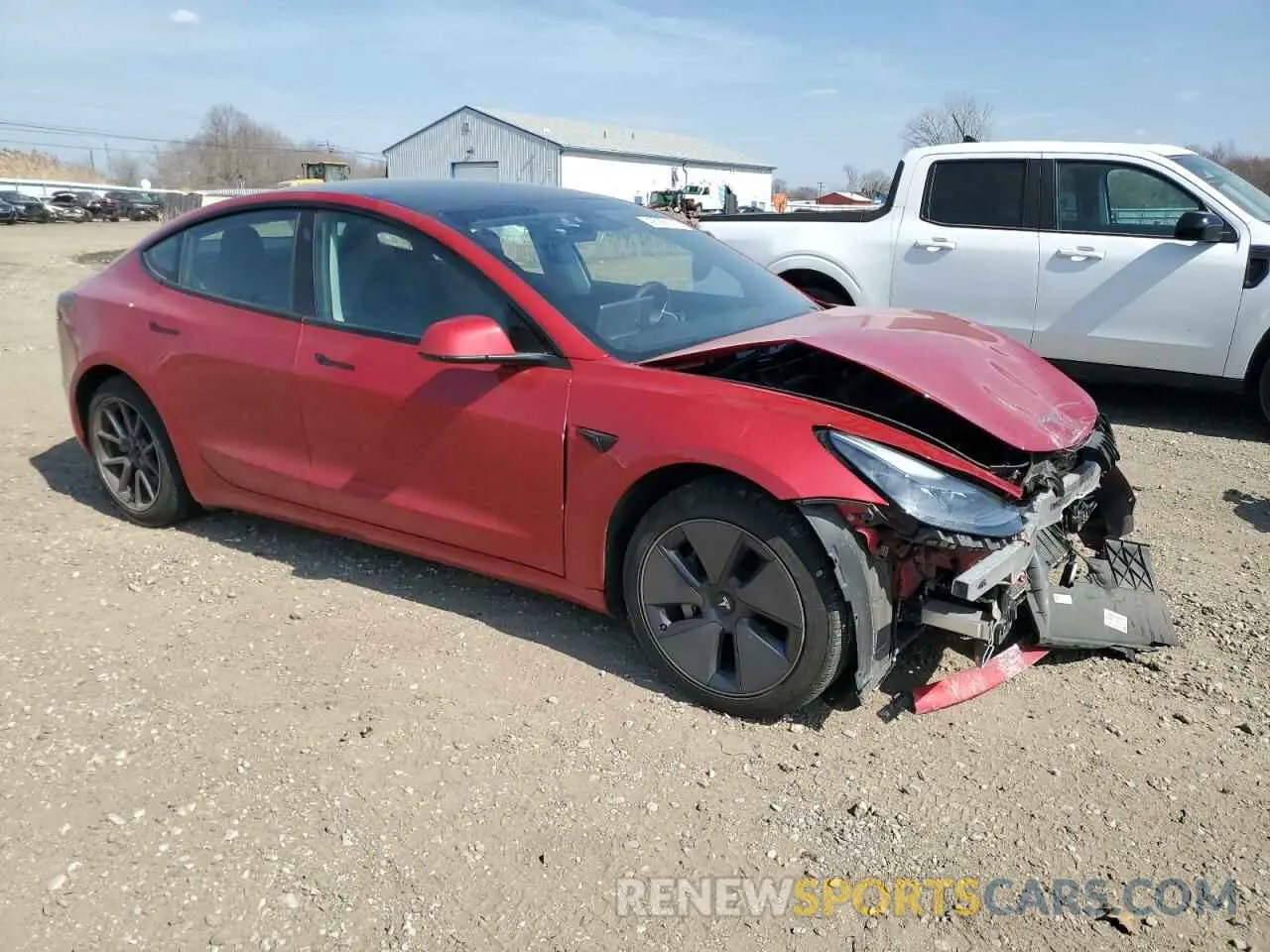 4 Фотография поврежденного автомобиля 5YJ3E1EB7MF974869 TESLA MODEL 3 2021