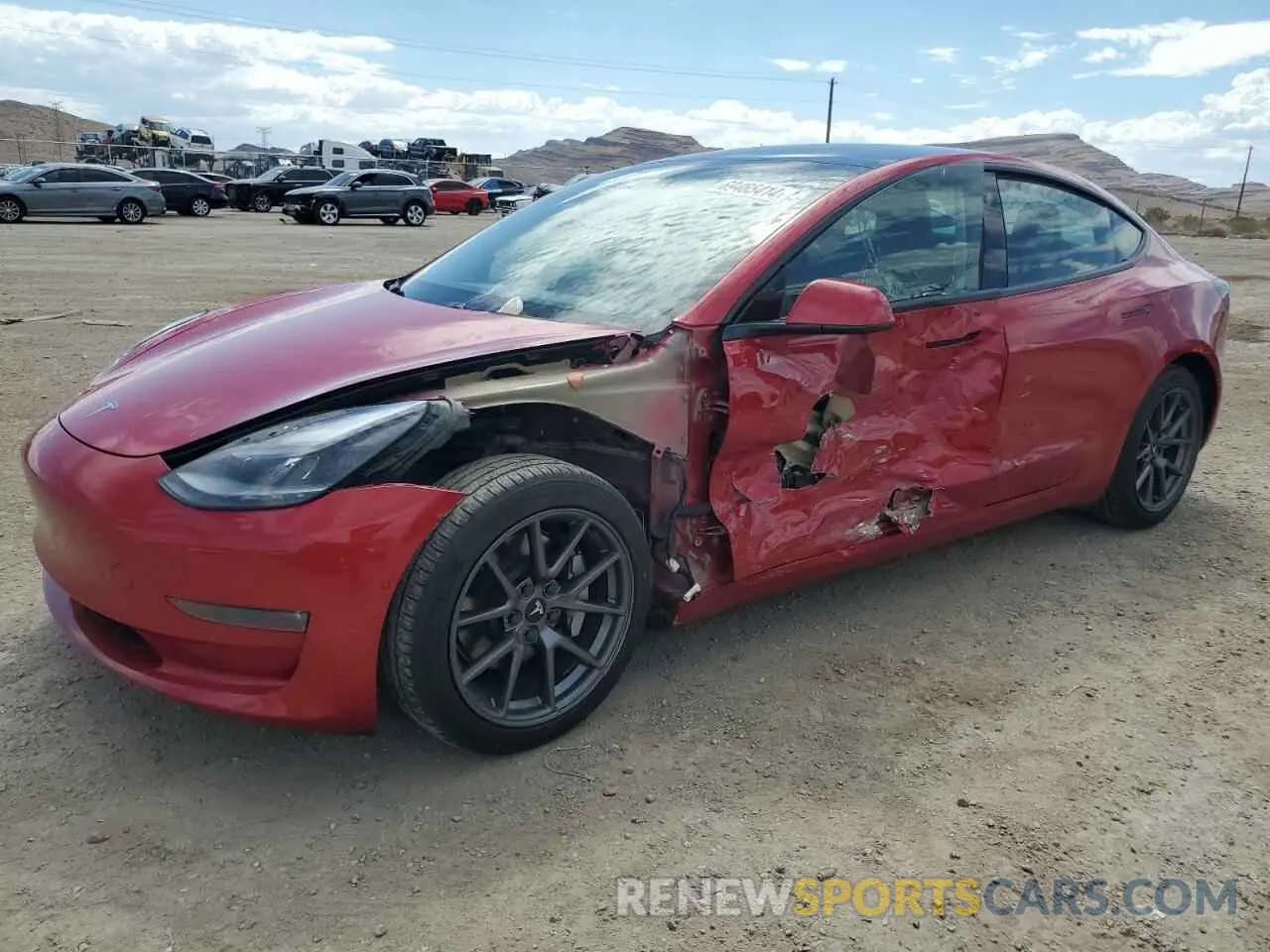 1 Фотография поврежденного автомобиля 5YJ3E1EB8MF002259 TESLA MODEL 3 2021