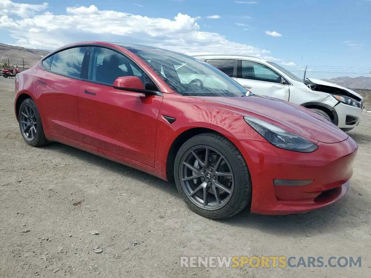 4 Фотография поврежденного автомобиля 5YJ3E1EB8MF002259 TESLA MODEL 3 2021