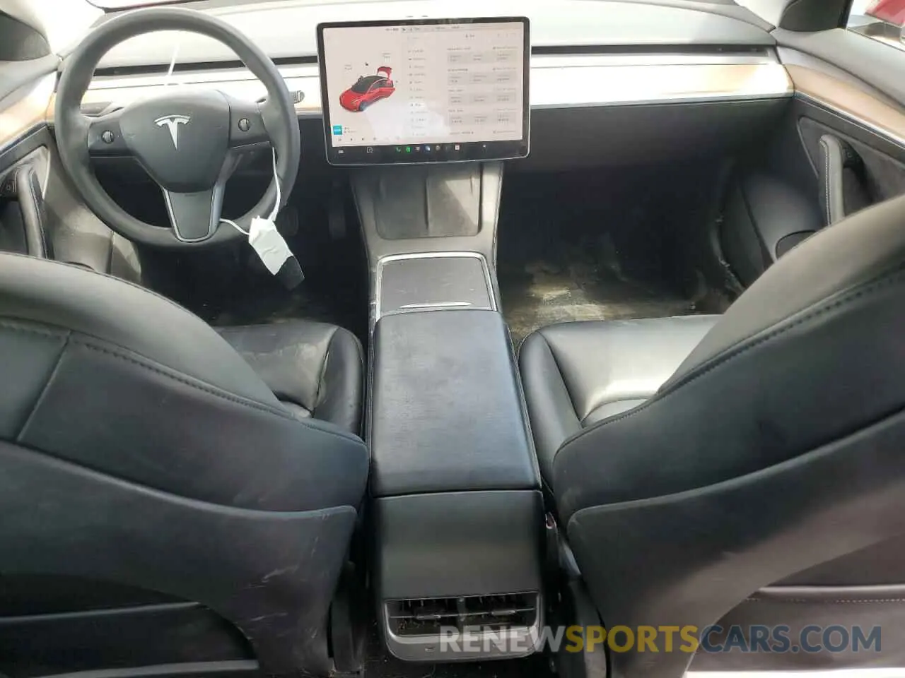 8 Фотография поврежденного автомобиля 5YJ3E1EB8MF002259 TESLA MODEL 3 2021