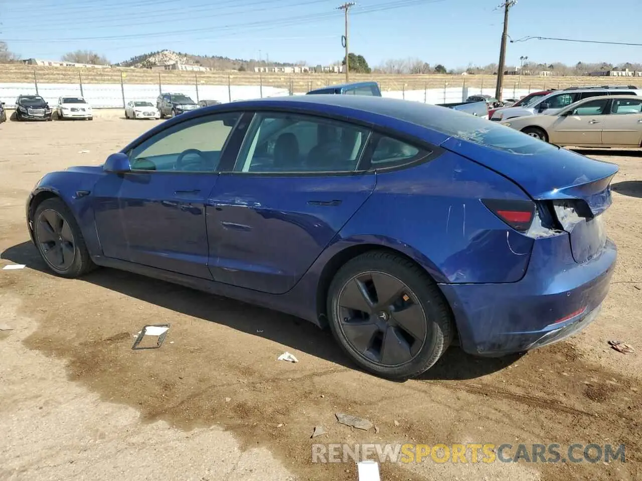 2 Фотография поврежденного автомобиля 5YJ3E1EB8MF003072 TESLA MODEL 3 2021