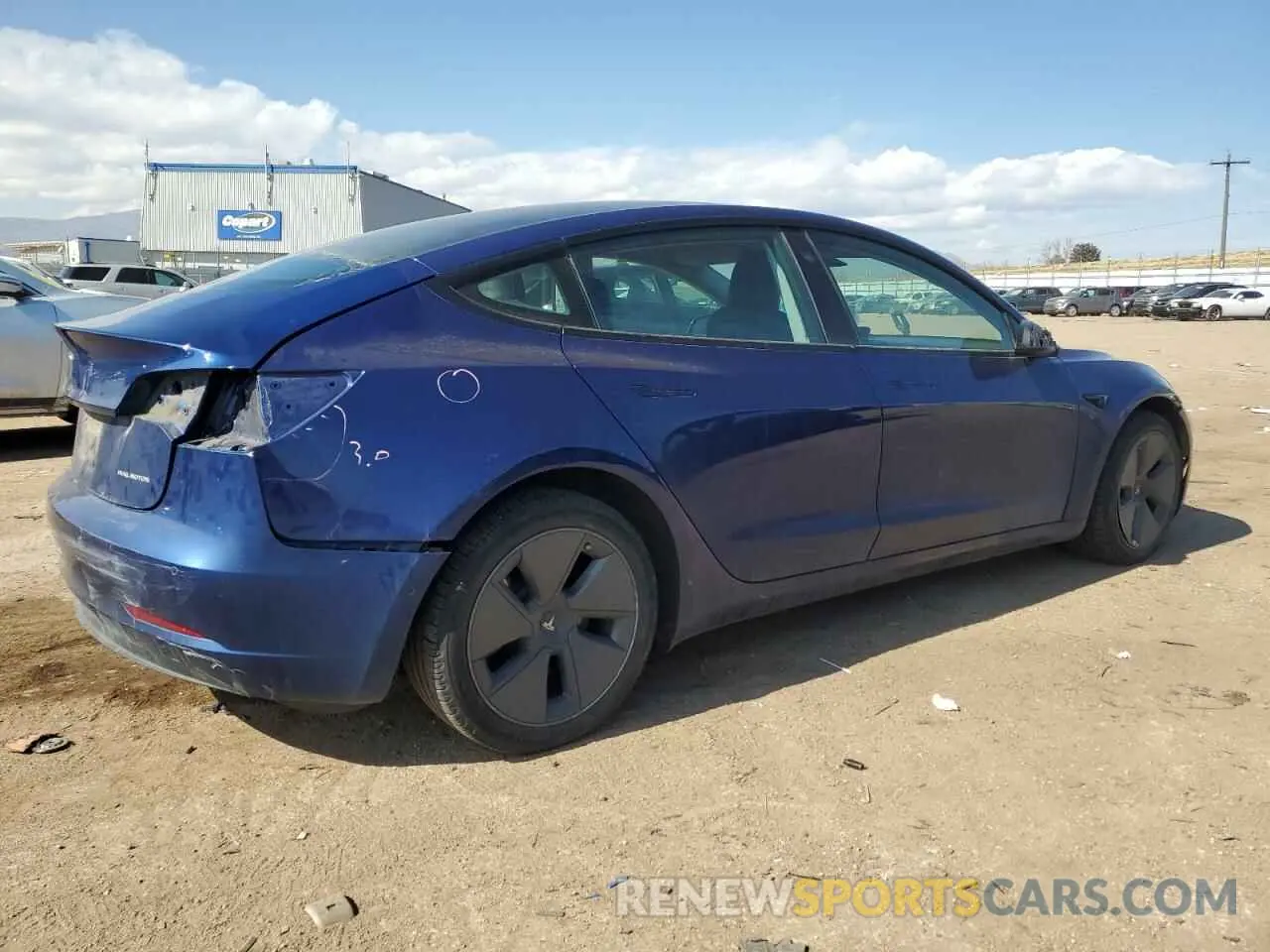 3 Фотография поврежденного автомобиля 5YJ3E1EB8MF003072 TESLA MODEL 3 2021