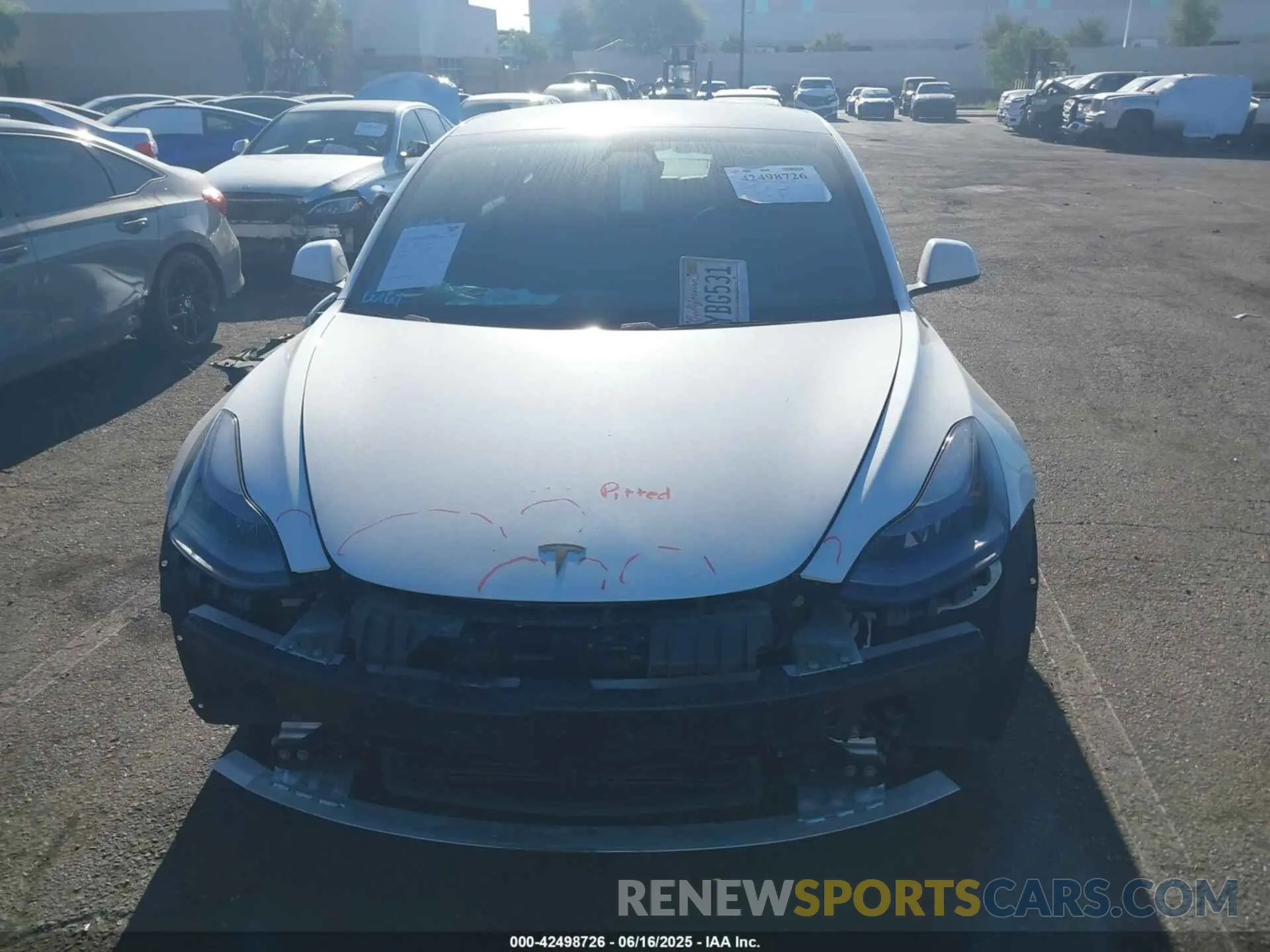 13 Photograph of a damaged car 5YJ3E1EB8MF005923 TESLA MODEL 3 2021
