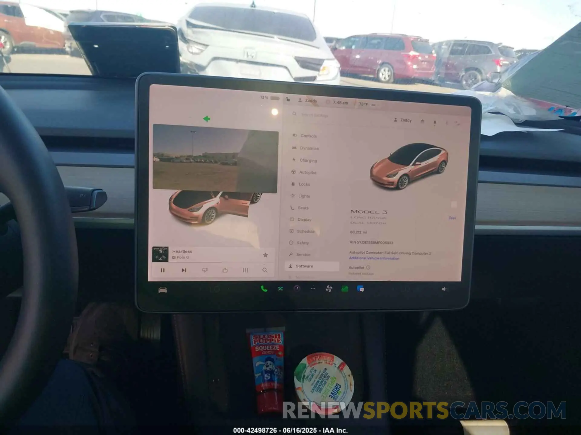 19 Photograph of a damaged car 5YJ3E1EB8MF005923 TESLA MODEL 3 2021