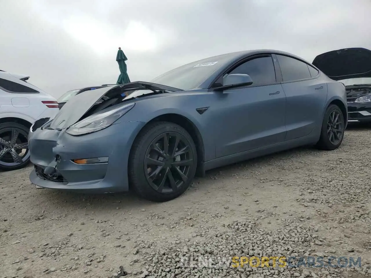 1 Фотография поврежденного автомобиля 5YJ3E1EB8MF006859 TESLA MODEL 3 2021