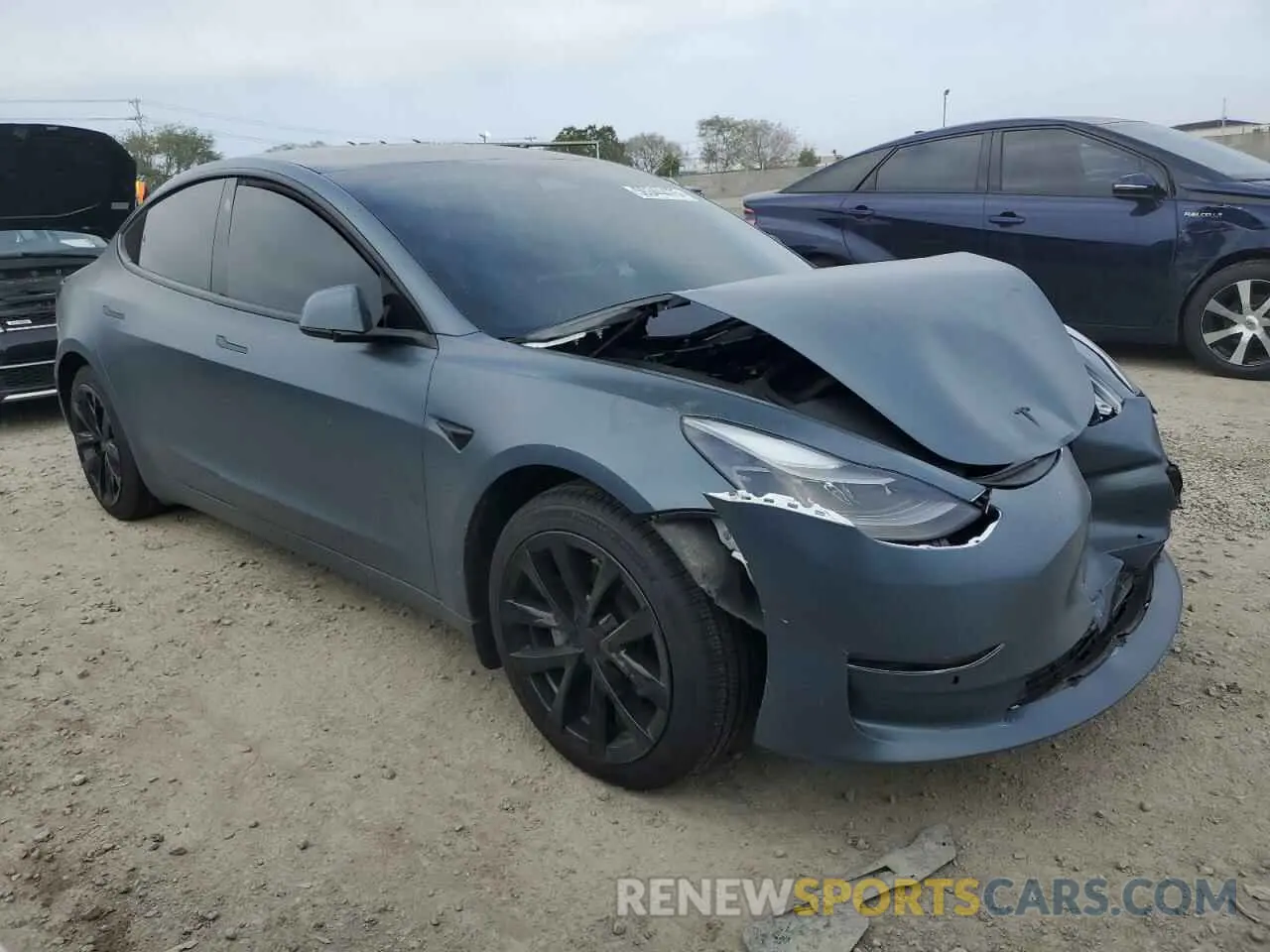 4 Фотография поврежденного автомобиля 5YJ3E1EB8MF006859 TESLA MODEL 3 2021