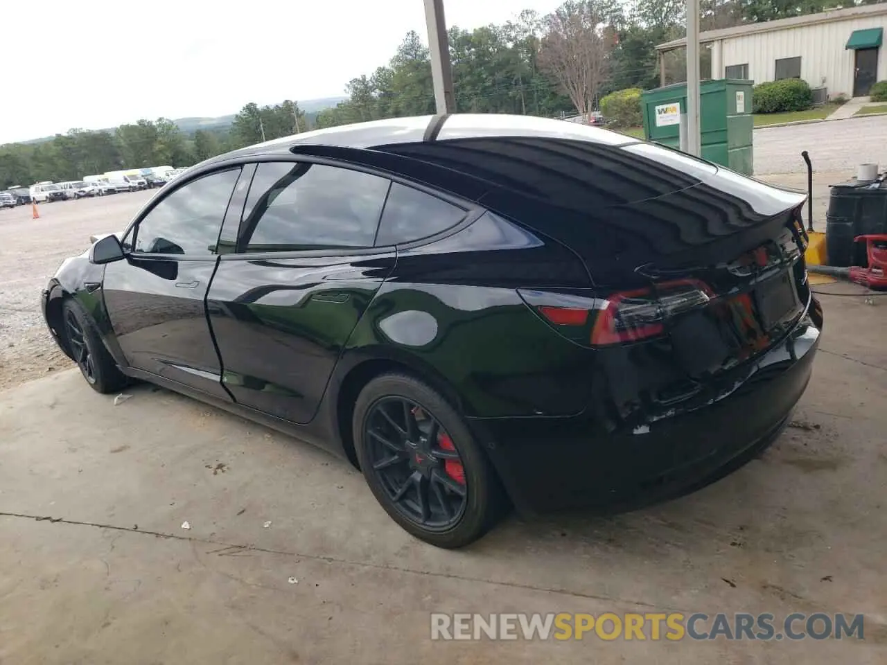 2 Photograph of a damaged car 5YJ3E1EB8MF067399 TESLA MODEL 3 2021