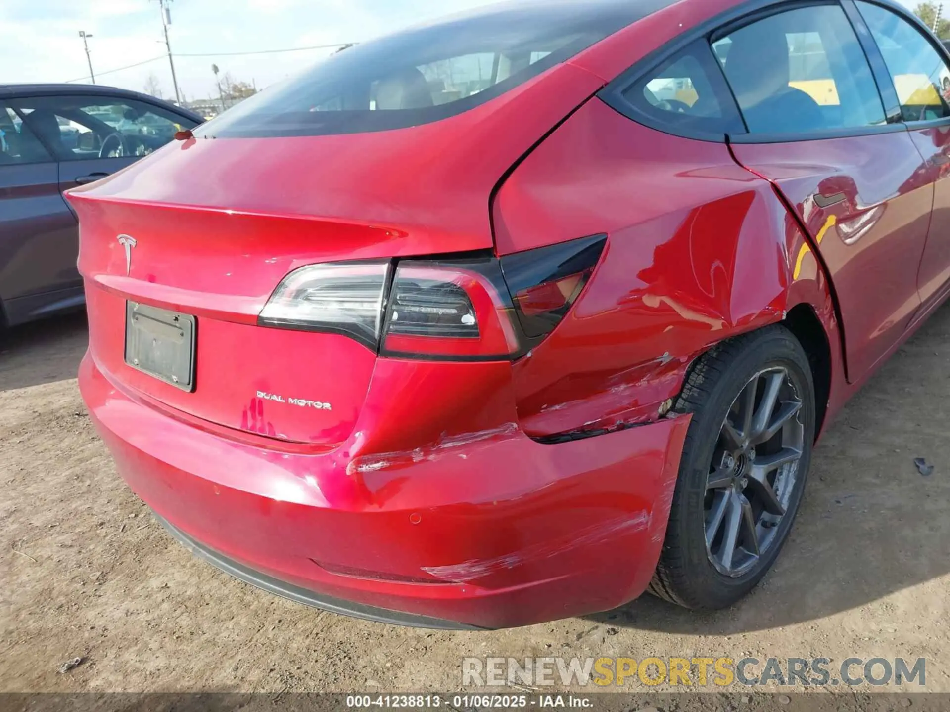 6 Photograph of a damaged car 5YJ3E1EB8MF085854 TESLA MODEL 3 2021