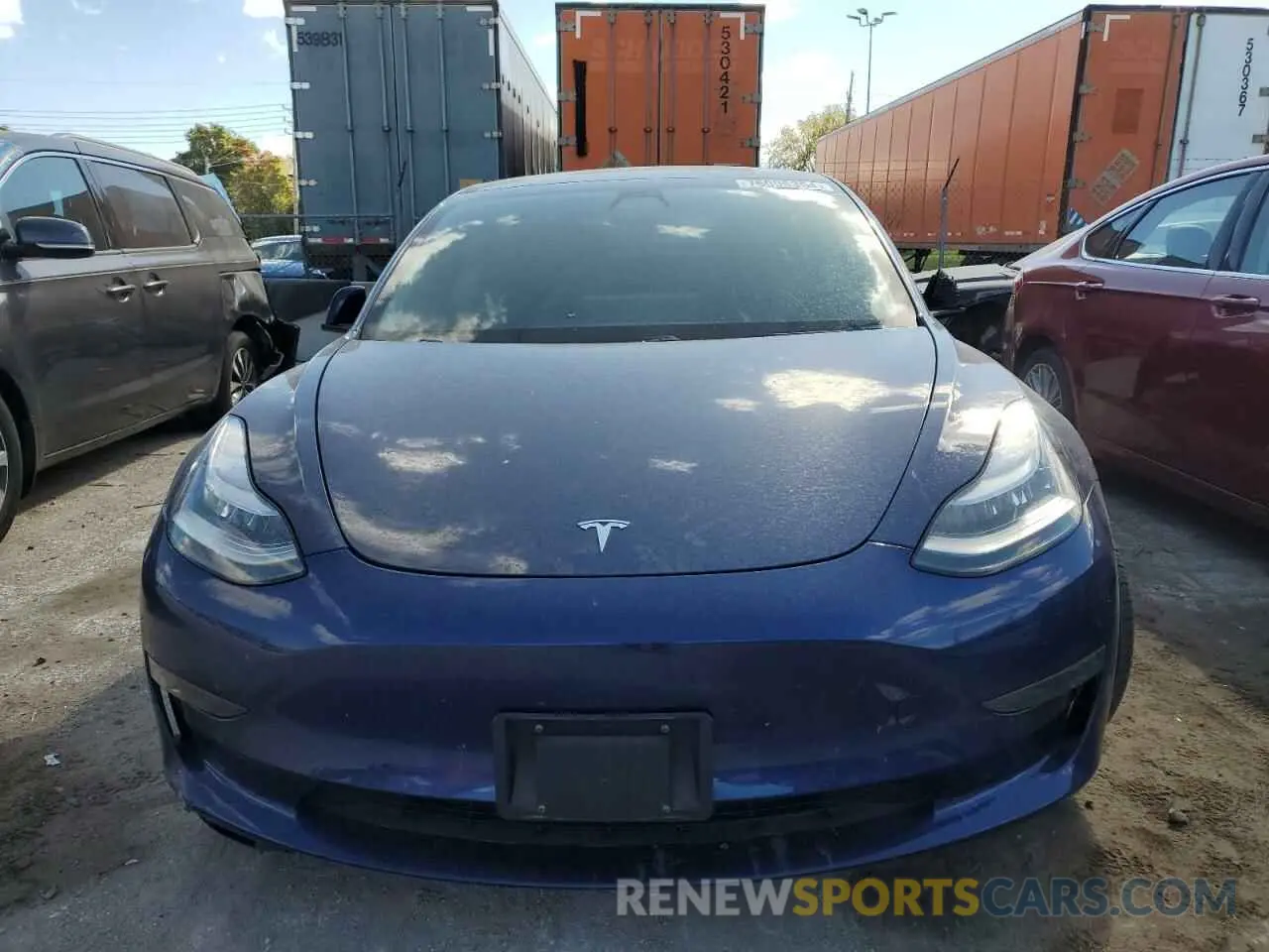 5 Photograph of a damaged car 5YJ3E1EB8MF849508 TESLA MODEL 3 2021
