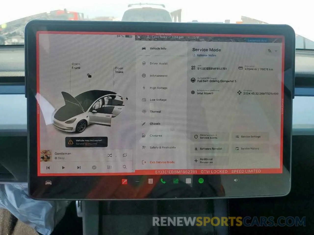 9 Фотография поврежденного автомобиля 5YJ3E1EB8MF852781 TESLA MODEL 3 2021