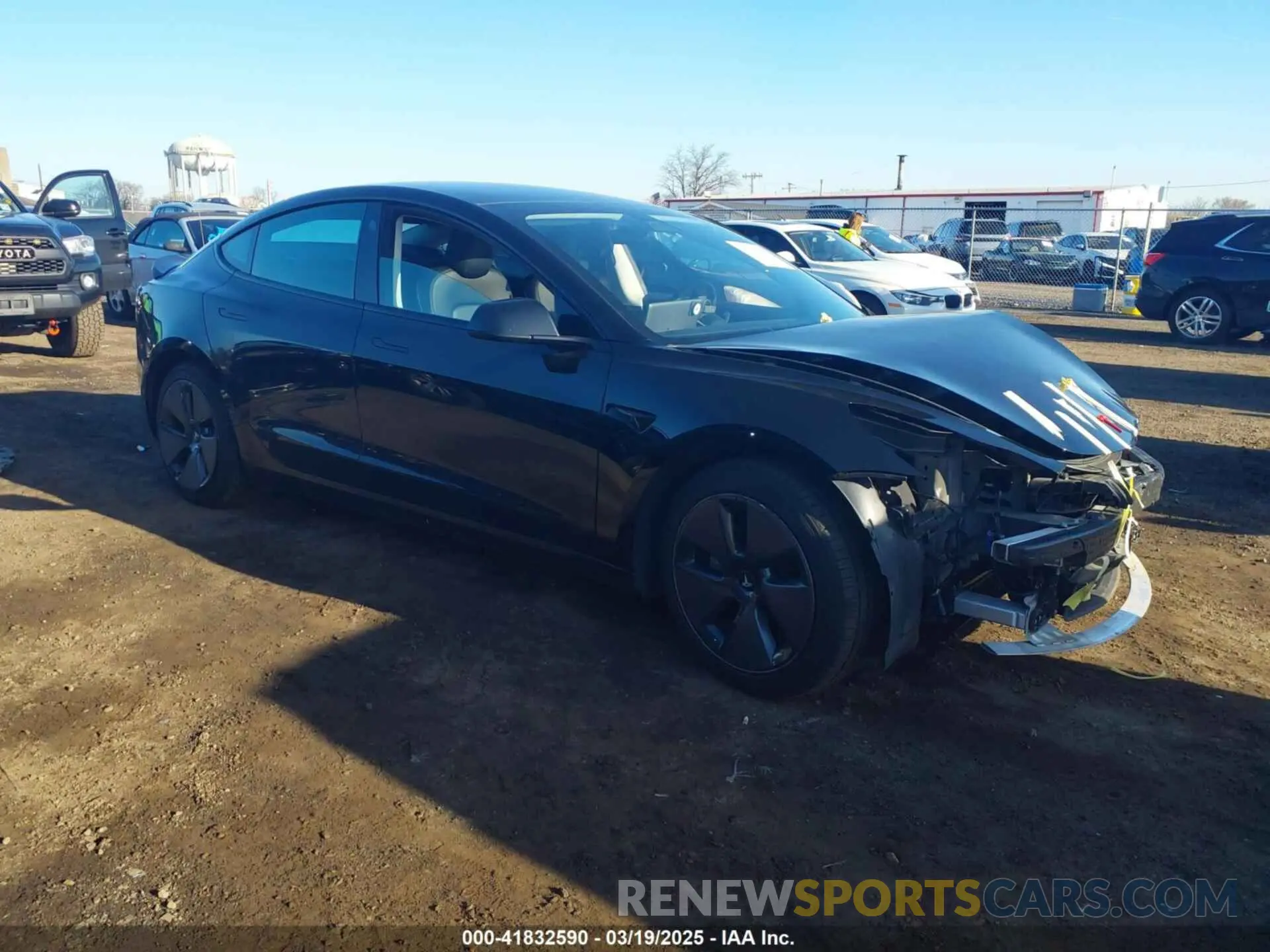1 Фотография поврежденного автомобиля 5YJ3E1EB8MF855227 TESLA MODEL 3 2021