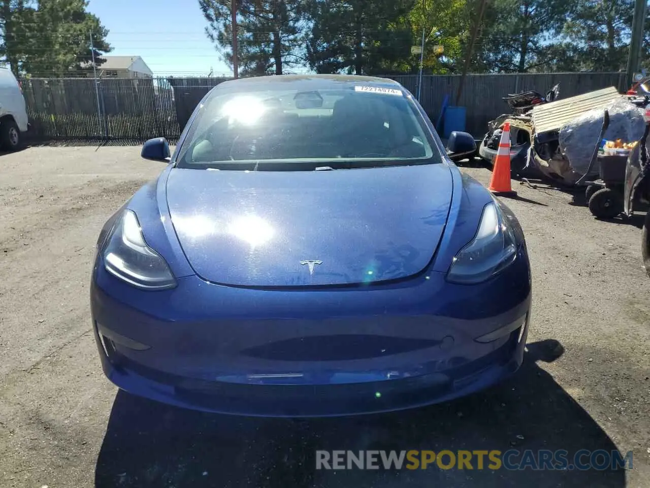 5 Фотография поврежденного автомобиля 5YJ3E1EB8MF974136 TESLA MODEL 3 2021