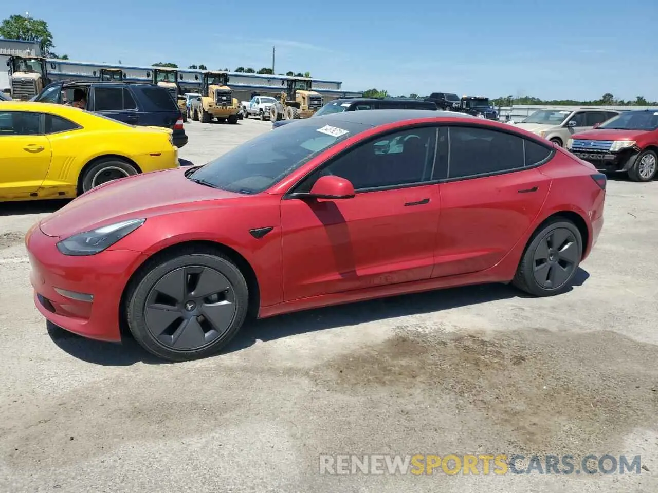 1 Photograph of a damaged car 5YJ3E1EB8MF979773 TESLA MODEL 3 2021