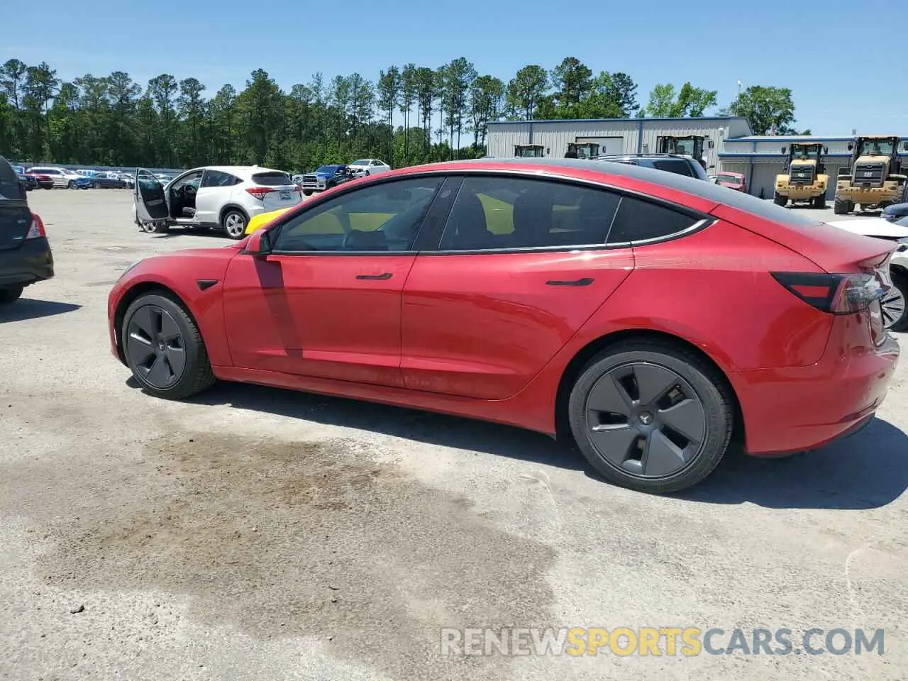 2 Photograph of a damaged car 5YJ3E1EB8MF979773 TESLA MODEL 3 2021