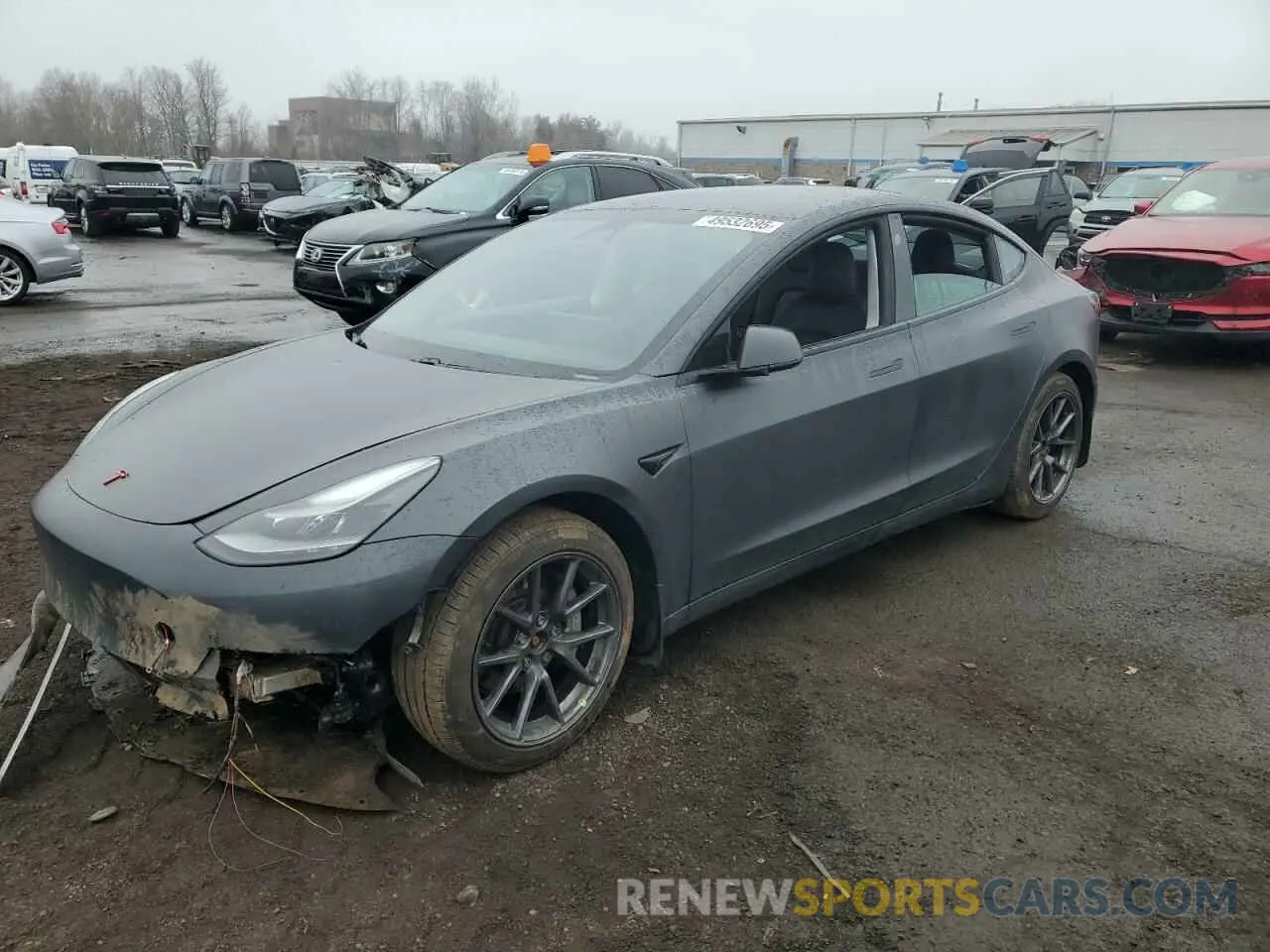 1 Фотография поврежденного автомобиля 5YJ3E1EB8MF983905 TESLA MODEL 3 2021