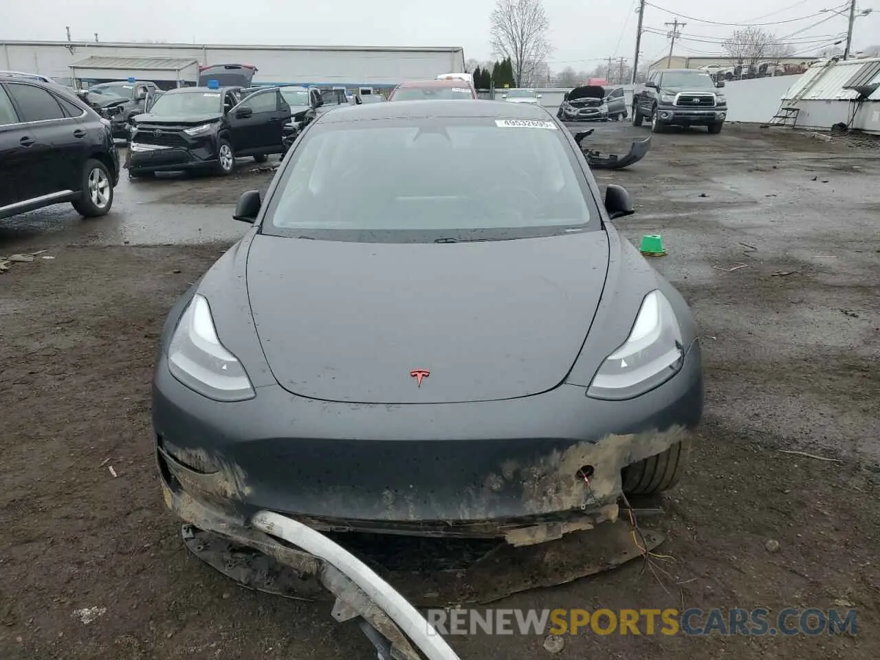 5 Фотография поврежденного автомобиля 5YJ3E1EB8MF983905 TESLA MODEL 3 2021