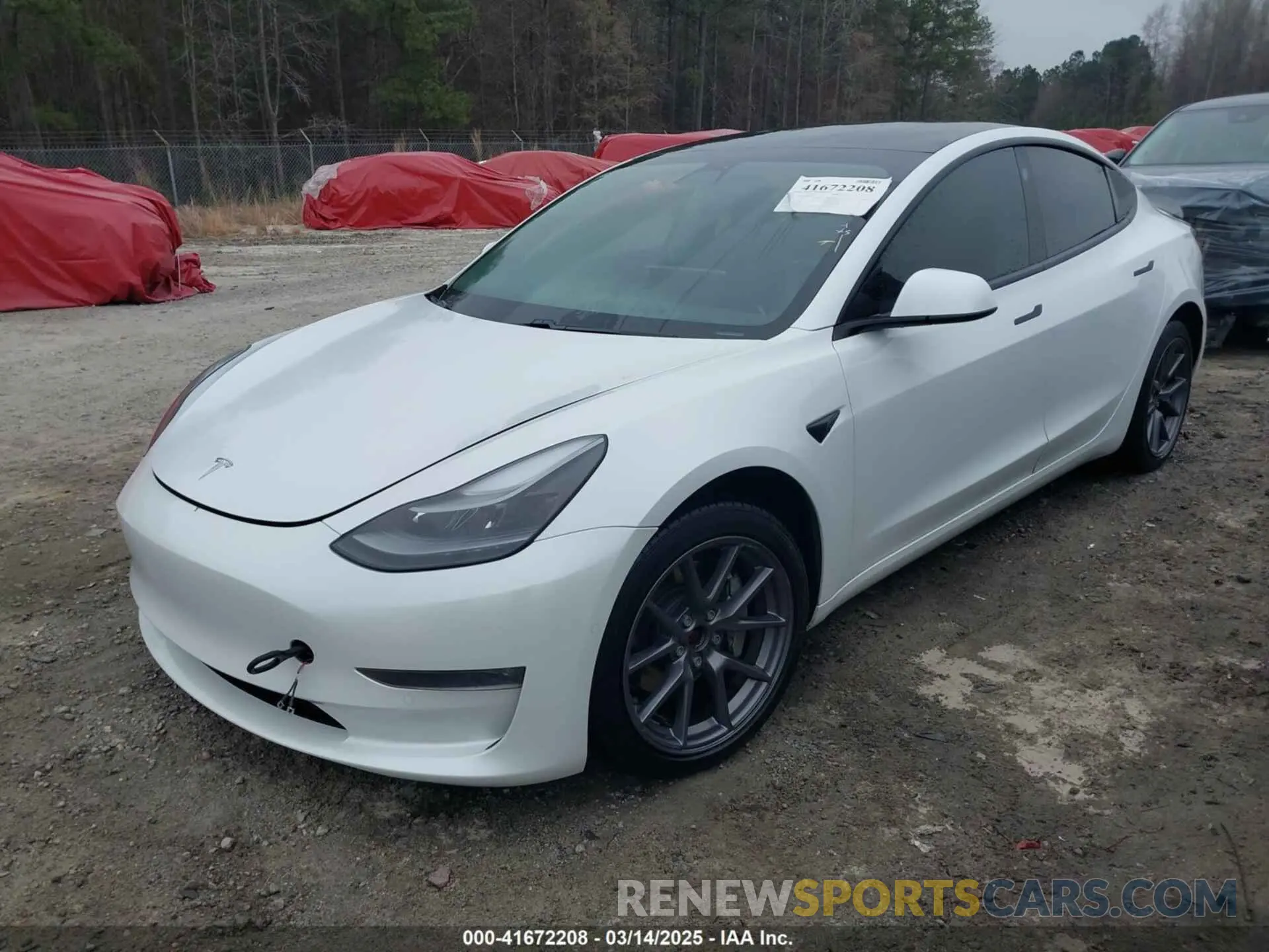 2 Photograph of a damaged car 5YJ3E1EB9MF014985 TESLA MODEL 3 2021