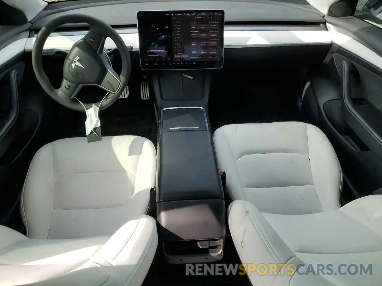 8 Photograph of a damaged car 5YJ3E1EB9MF032550 TESLA MODEL 3 2021