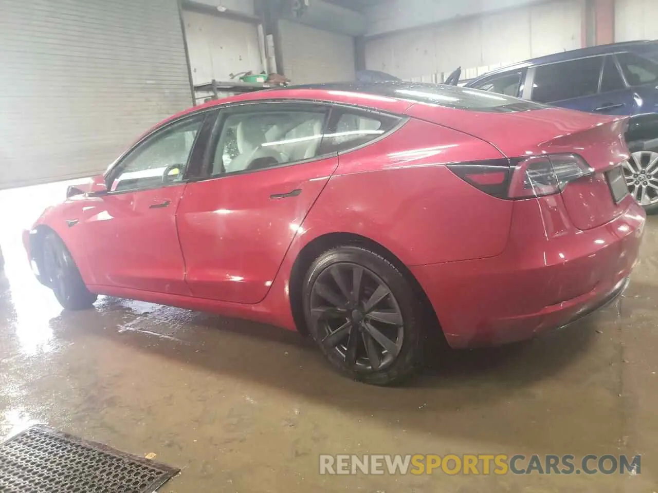 2 Photograph of a damaged car 5YJ3E1EB9MF046321 TESLA MODEL 3 2021