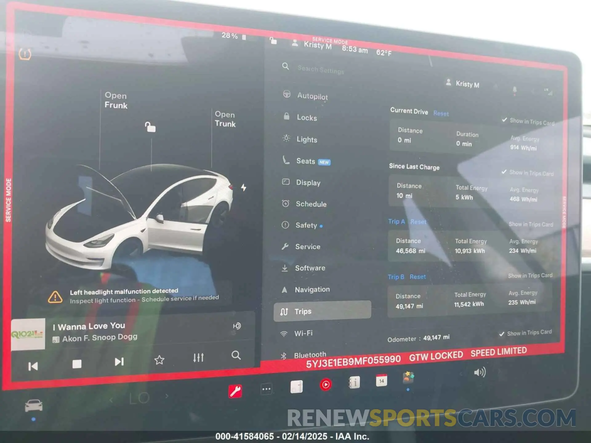 7 Photograph of a damaged car 5YJ3E1EB9MF055990 TESLA MODEL 3 2021