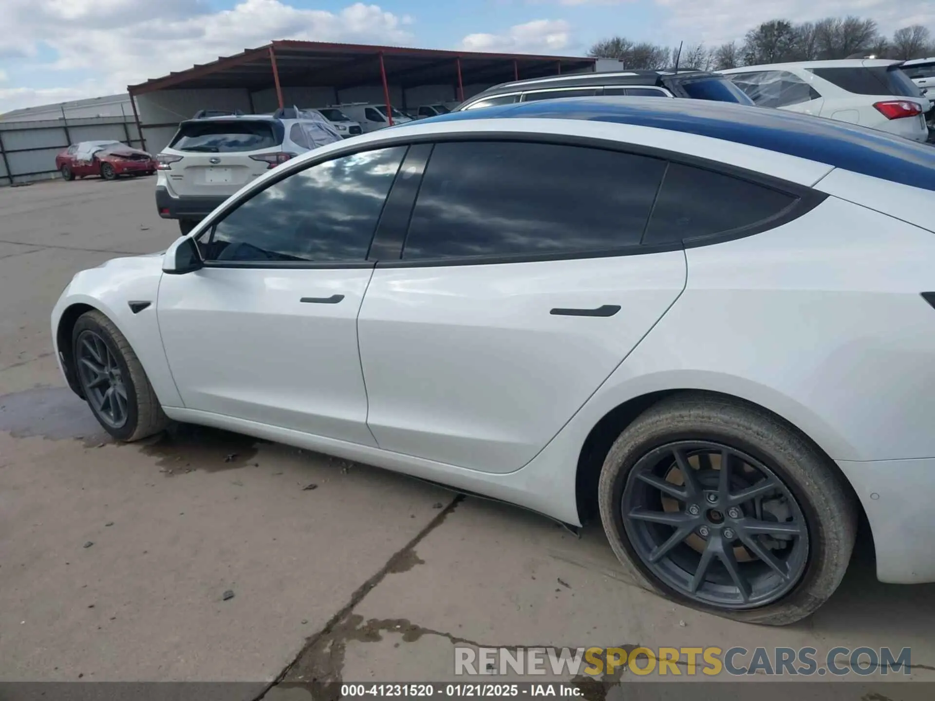 13 Фотография поврежденного автомобиля 5YJ3E1EB9MF059554 TESLA MODEL 3 2021