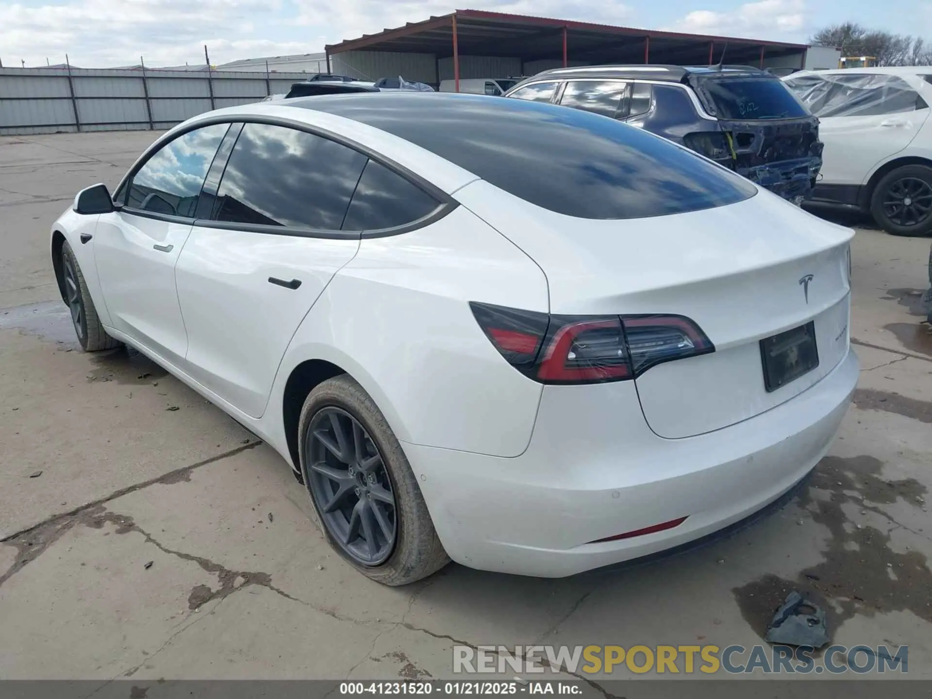 3 Фотография поврежденного автомобиля 5YJ3E1EB9MF059554 TESLA MODEL 3 2021