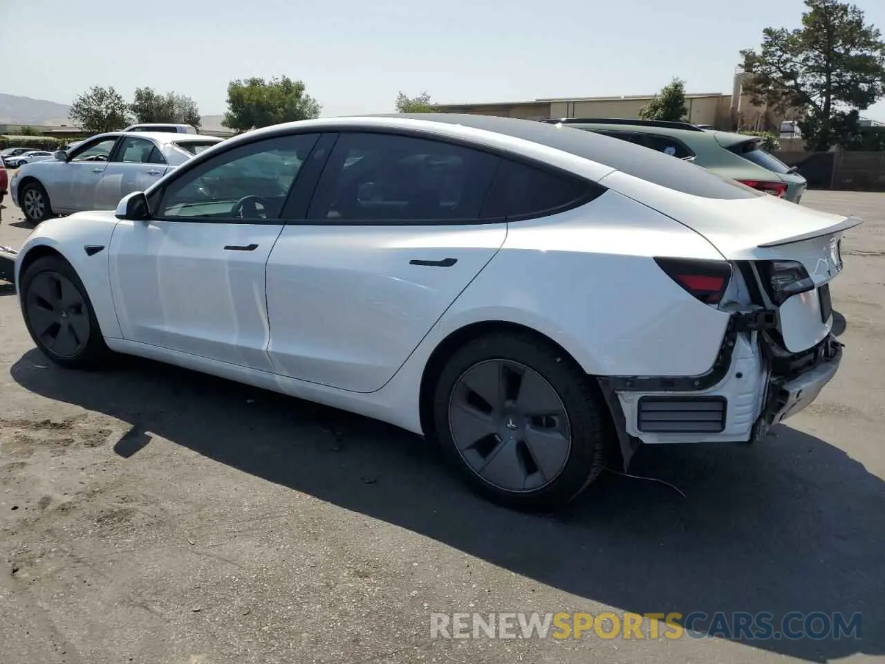 2 Photograph of a damaged car 5YJ3E1EB9MF879035 TESLA MODEL 3 2021
