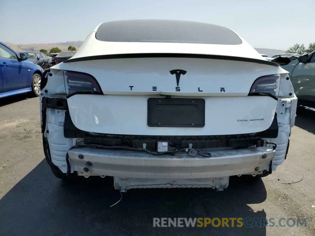 6 Photograph of a damaged car 5YJ3E1EB9MF879035 TESLA MODEL 3 2021