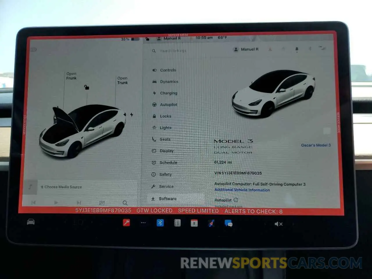 9 Photograph of a damaged car 5YJ3E1EB9MF879035 TESLA MODEL 3 2021