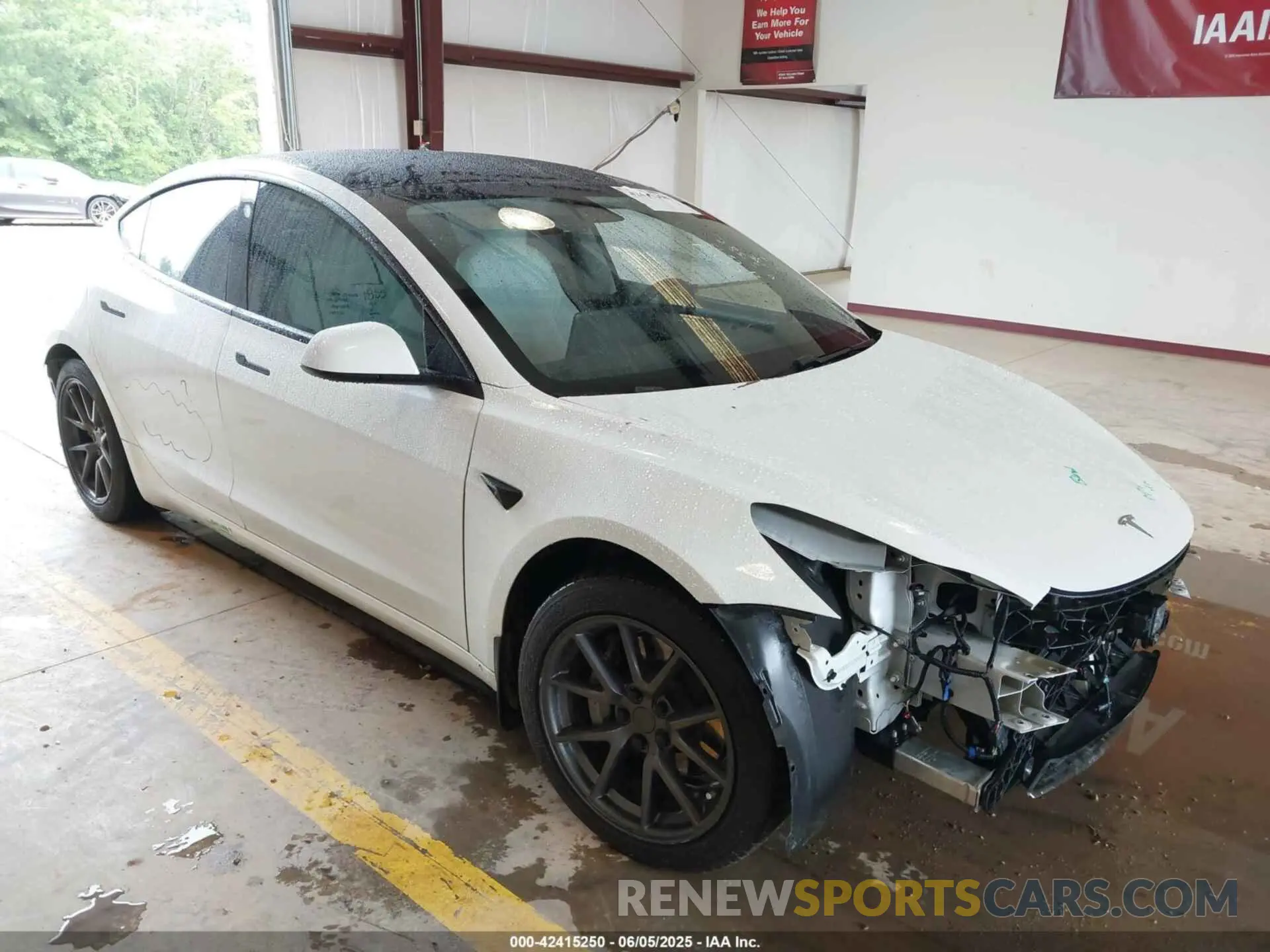 1 Фотография поврежденного автомобиля 5YJ3E1EB9MF903382 TESLA MODEL 3 2021