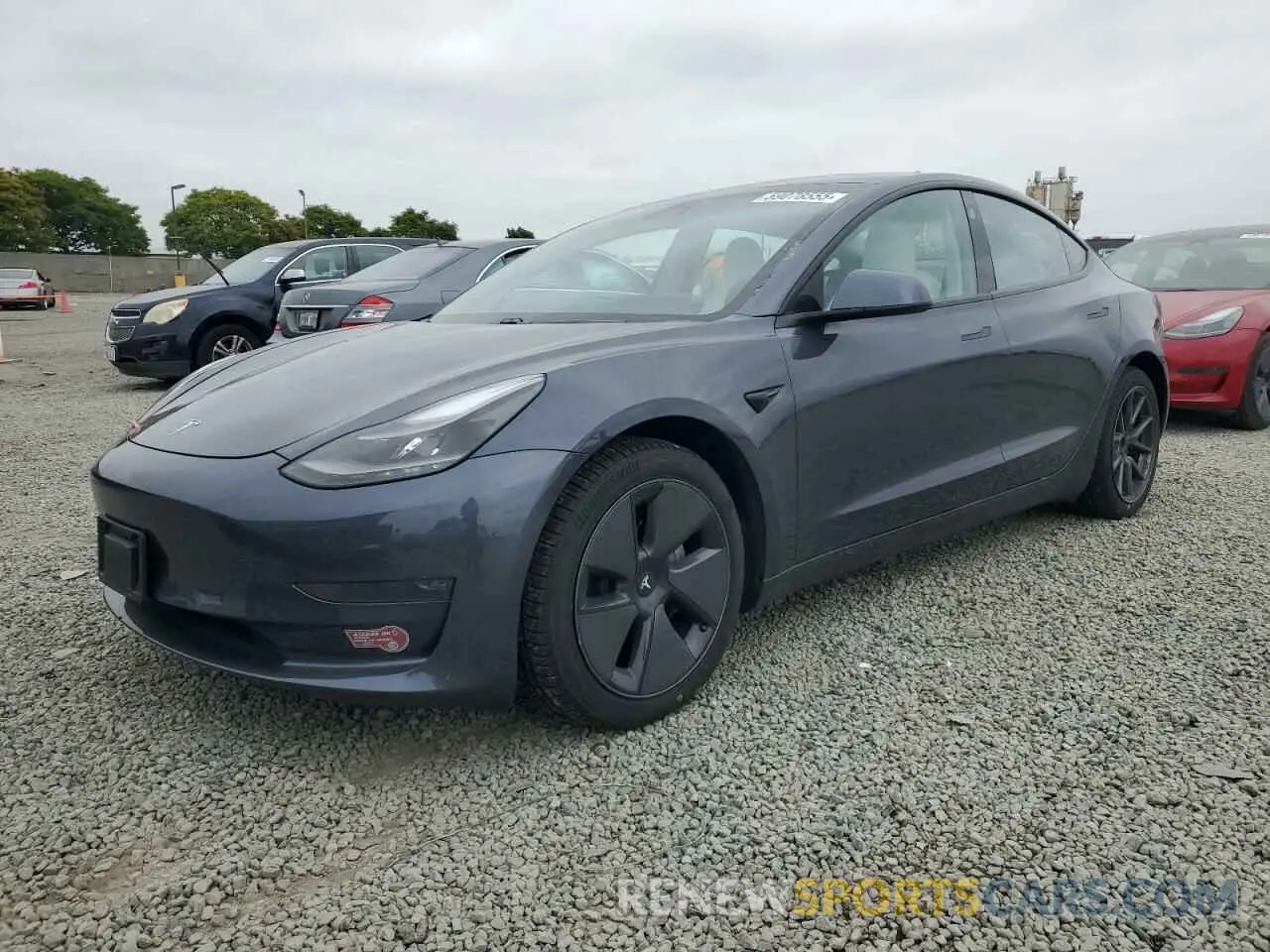 1 Photograph of a damaged car 5YJ3E1EB9MF937533 TESLA MODEL 3 2021