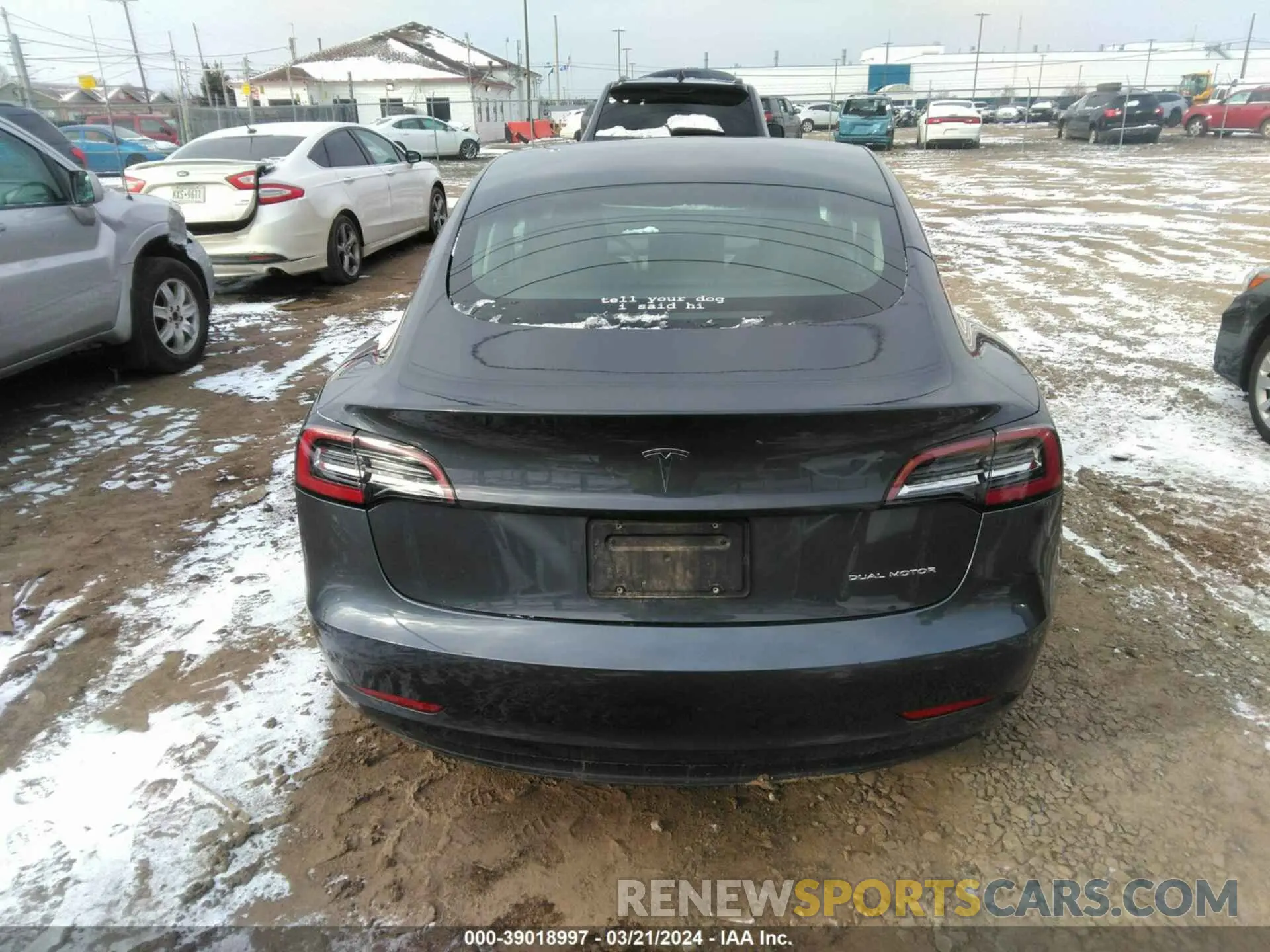 16 Photograph of a damaged car 5YJ3E1EB9MF974405 TESLA MODEL 3 2021