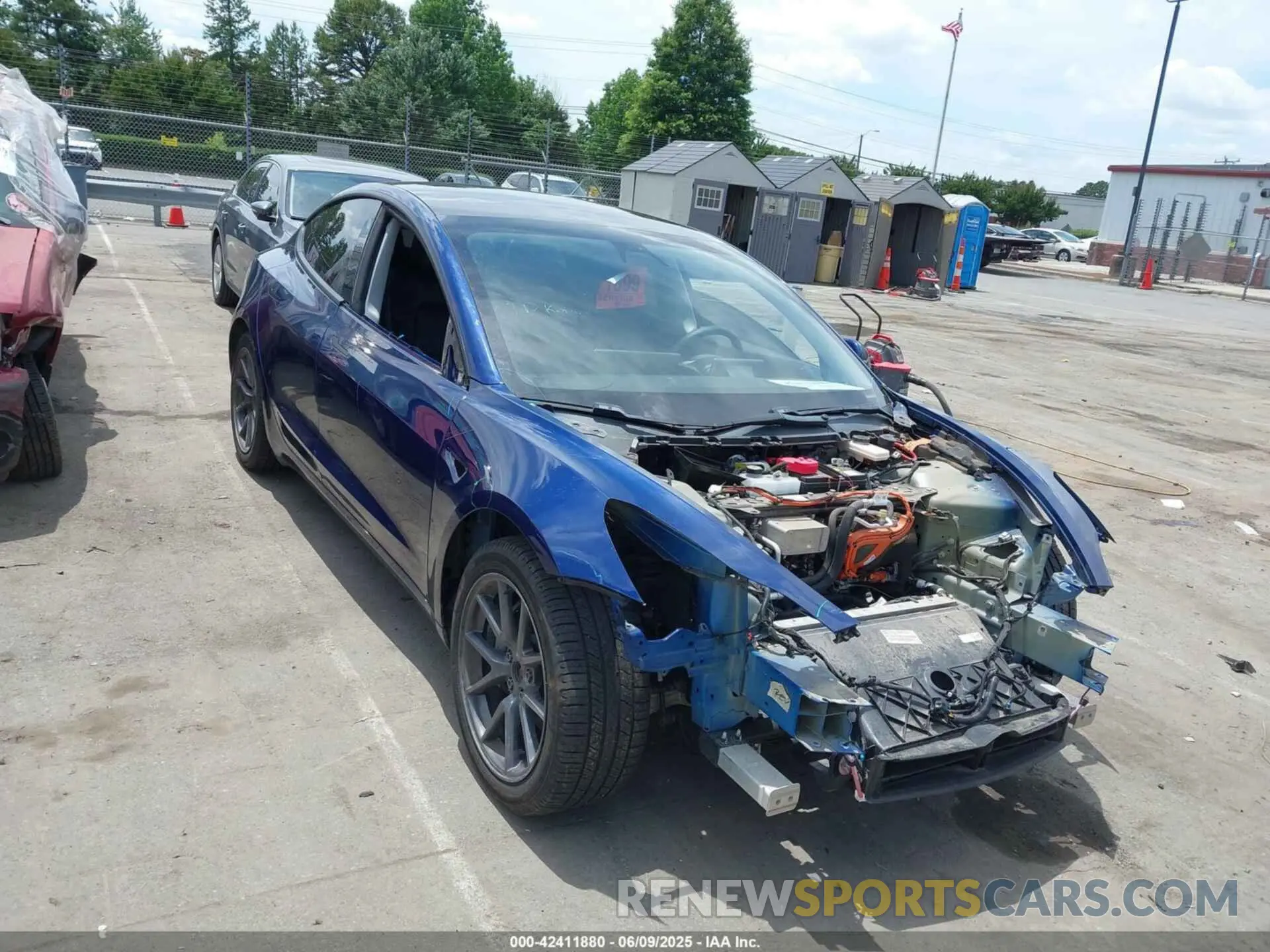 1 Фотография поврежденного автомобиля 5YJ3E1EB9MF974887 TESLA MODEL 3 2021