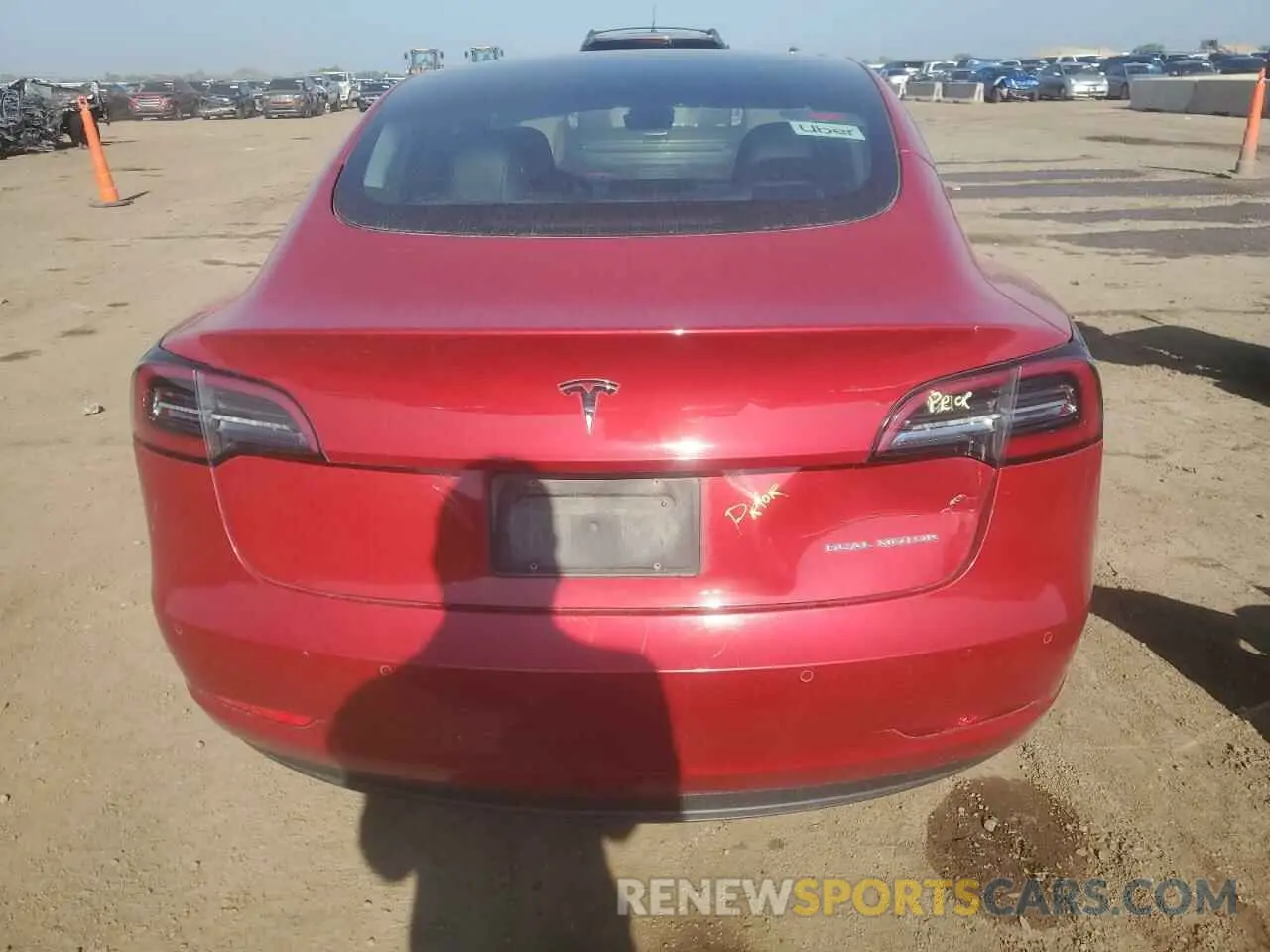 6 Photograph of a damaged car 5YJ3E1EB9MF990054 TESLA MODEL 3 2021