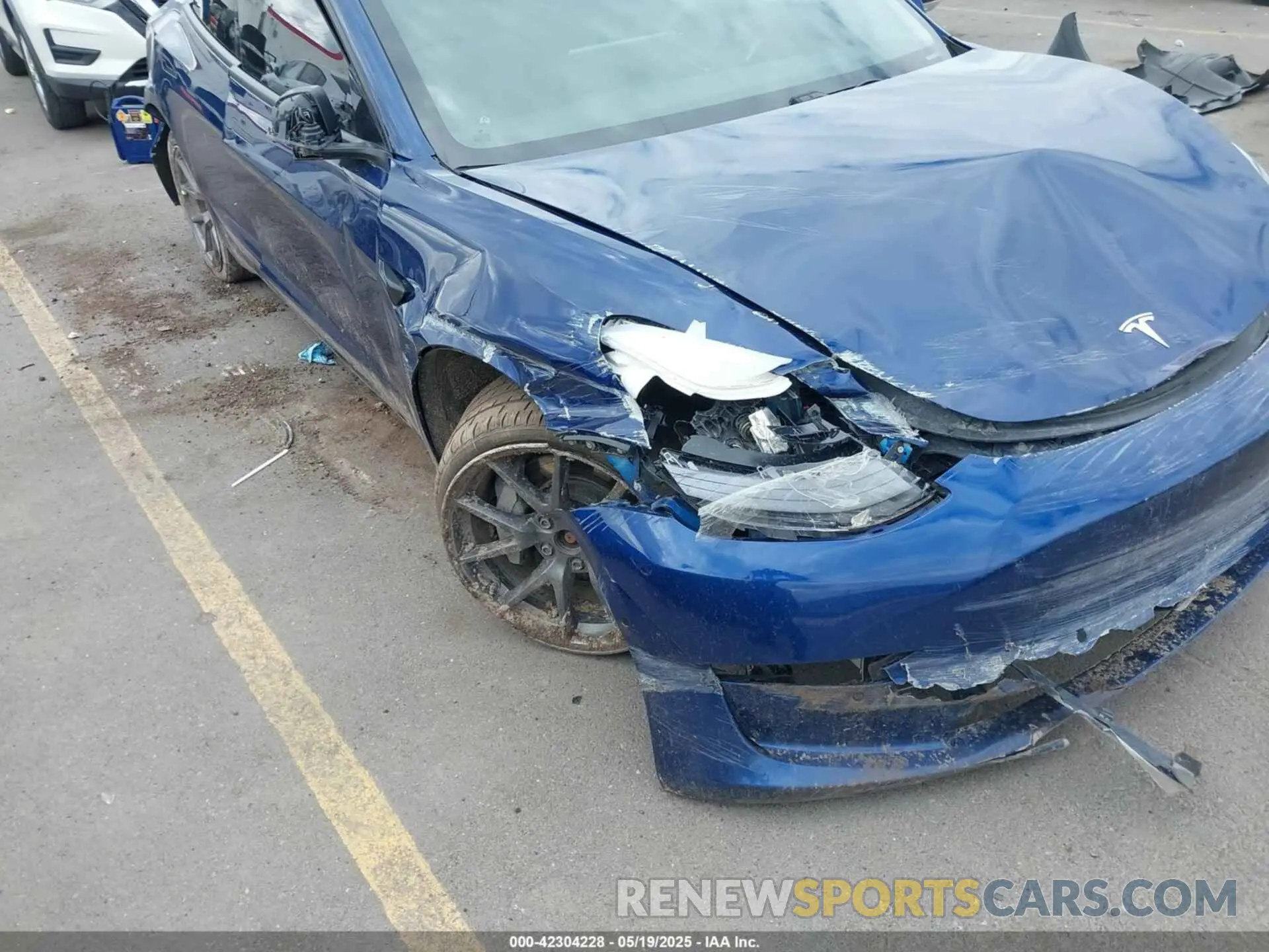6 Фотография поврежденного автомобиля 5YJ3E1EBXMF054945 TESLA MODEL 3 2021