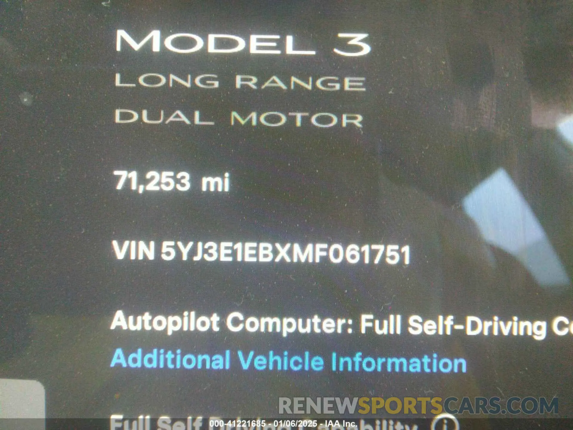 9 Photograph of a damaged car 5YJ3E1EBXMF061751 TESLA MODEL 3 2021