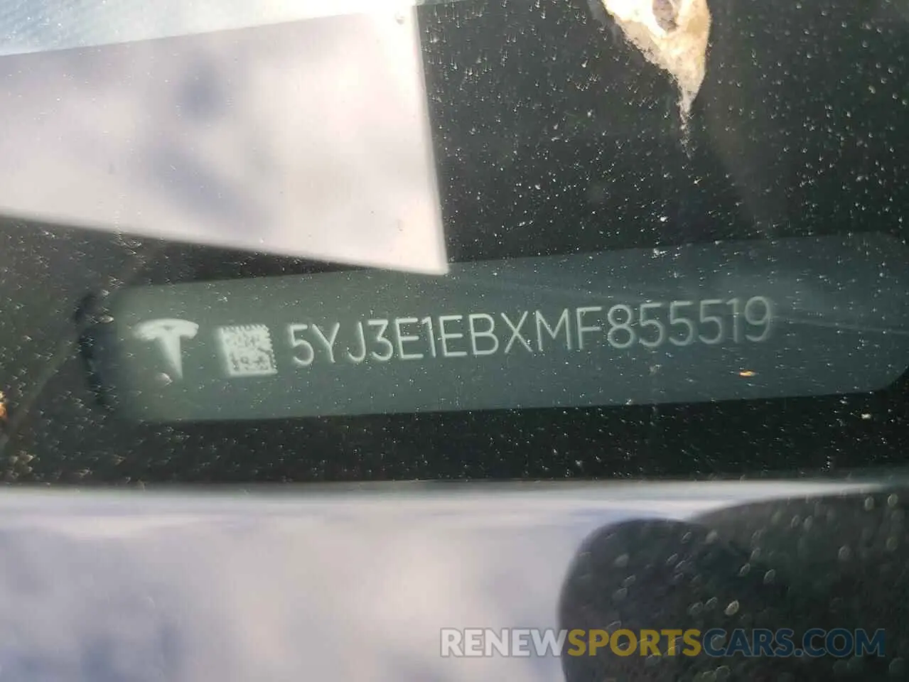 12 Фотография поврежденного автомобиля 5YJ3E1EBXMF855519 TESLA MODEL 3 2021