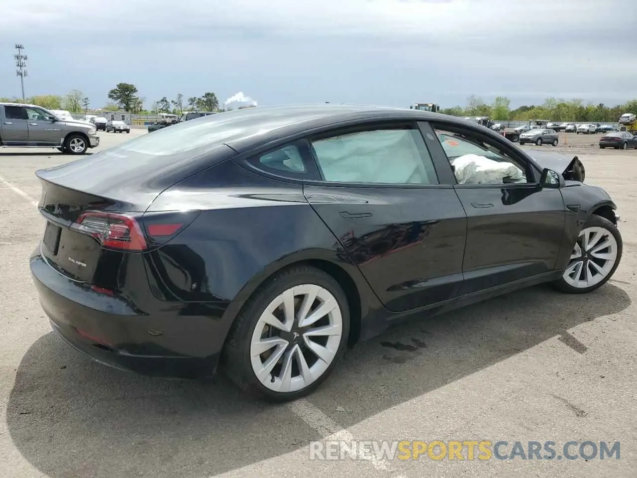 3 Фотография поврежденного автомобиля 5YJ3E1EBXMF855519 TESLA MODEL 3 2021