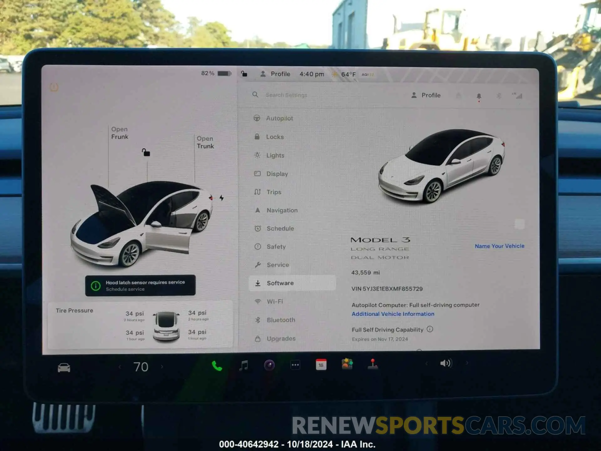 15 Photograph of a damaged car 5YJ3E1EBXMF855729 TESLA MODEL 3 2021