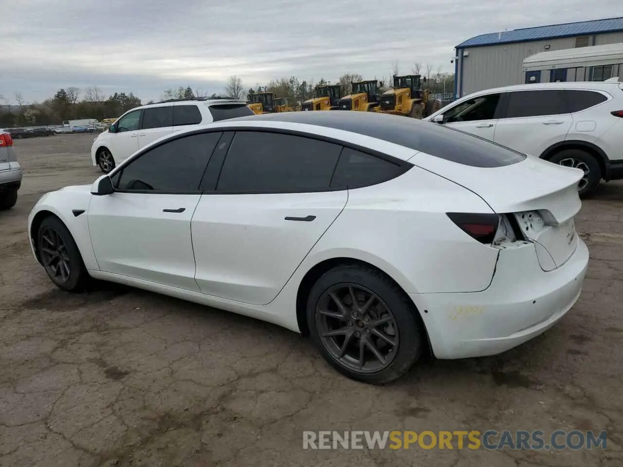 2 Photograph of a damaged car 5YJ3E1EBXMF938965 TESLA MODEL 3 2021