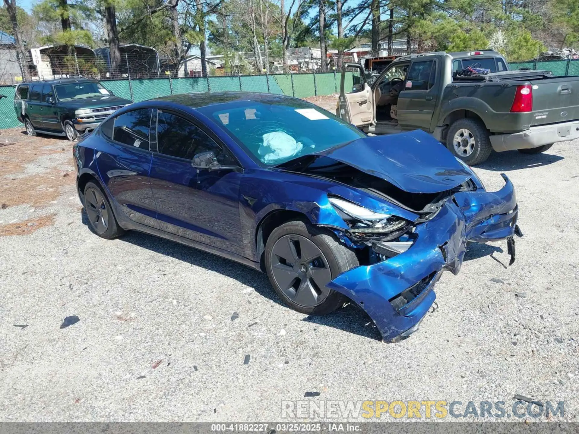 1 Фотография поврежденного автомобиля 5YJ3E1EBXMF961145 TESLA MODEL 3 2021