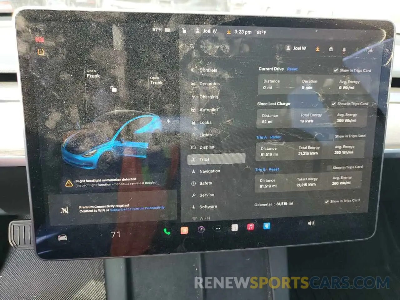 9 Photograph of a damaged car 5YJ3E1EBXMF979130 TESLA MODEL 3 2021