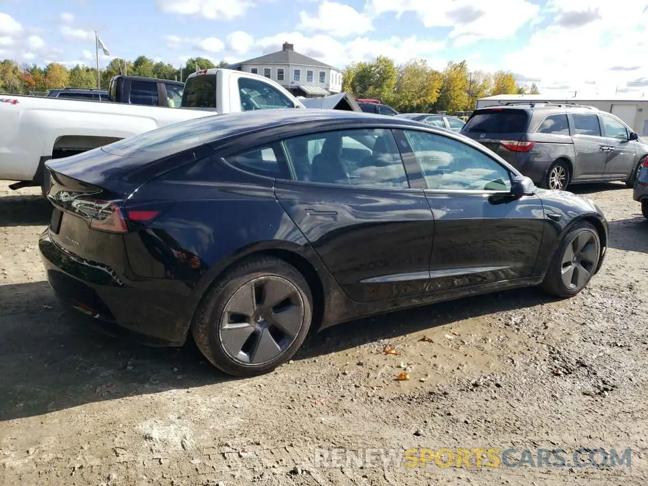 3 Photograph of a damaged car 5YJ3E1EBXMF987986 TESLA MODEL 3 2021