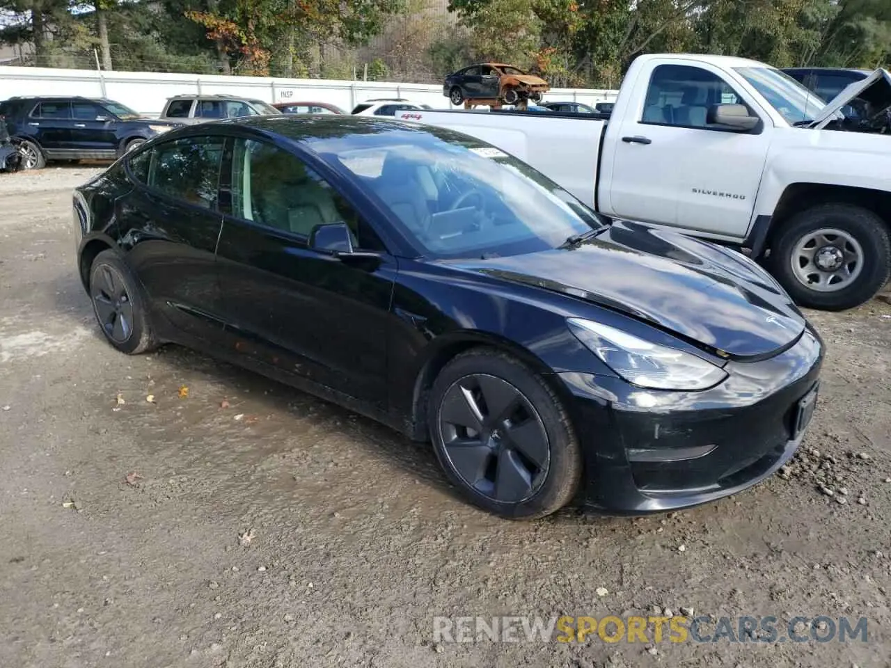 4 Photograph of a damaged car 5YJ3E1EBXMF987986 TESLA MODEL 3 2021
