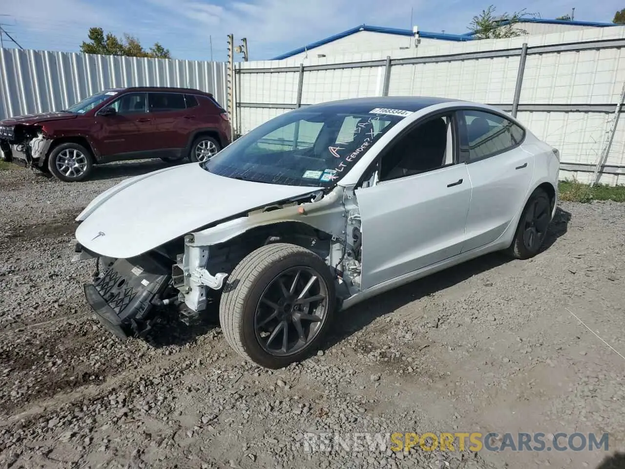 1 Фотография поврежденного автомобиля 5YJ3E1EBXMF992279 TESLA MODEL 3 2021