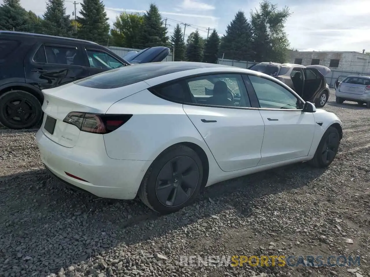 3 Фотография поврежденного автомобиля 5YJ3E1EBXMF992279 TESLA MODEL 3 2021