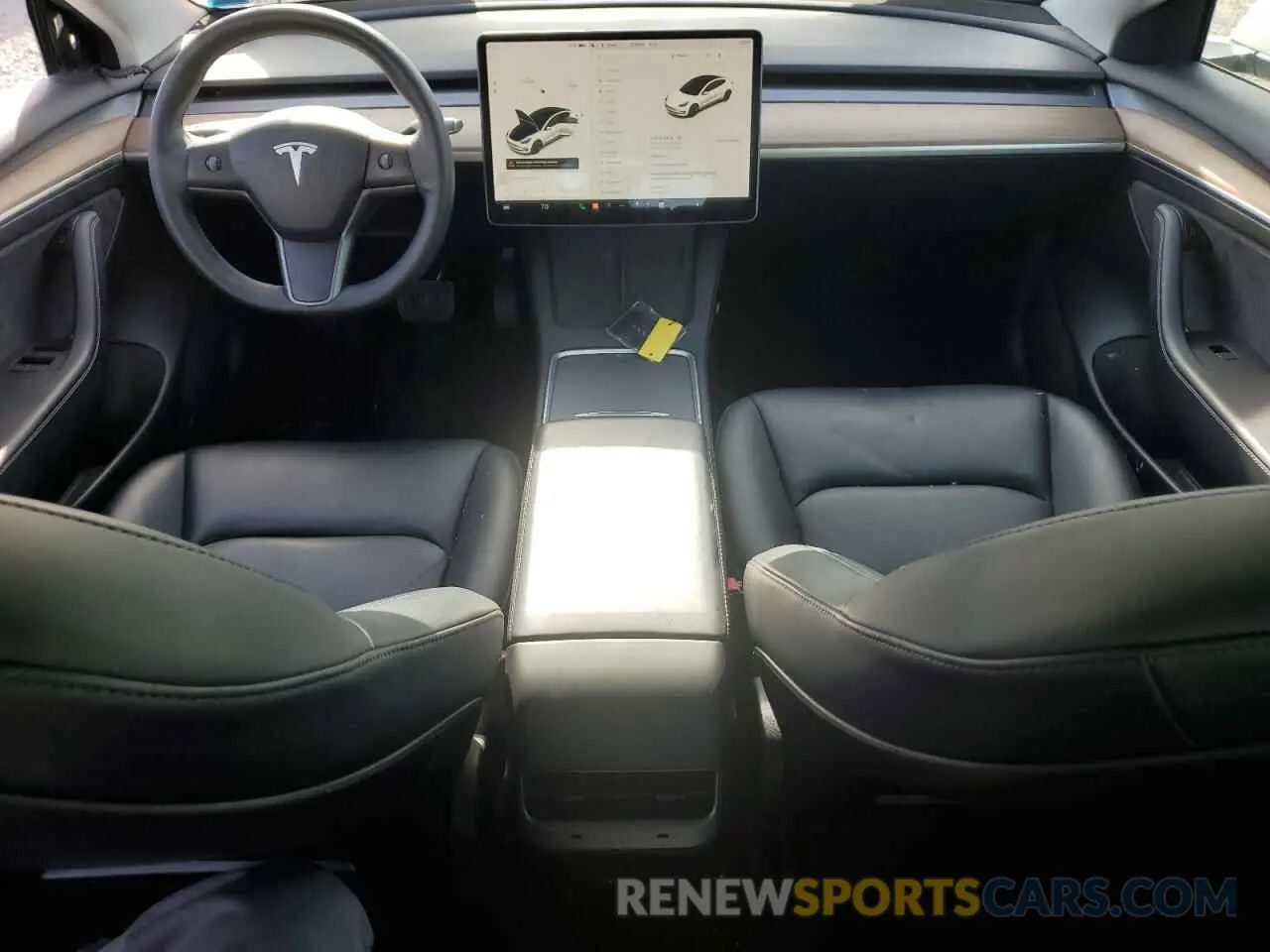 8 Фотография поврежденного автомобиля 5YJ3E1EBXMF992279 TESLA MODEL 3 2021