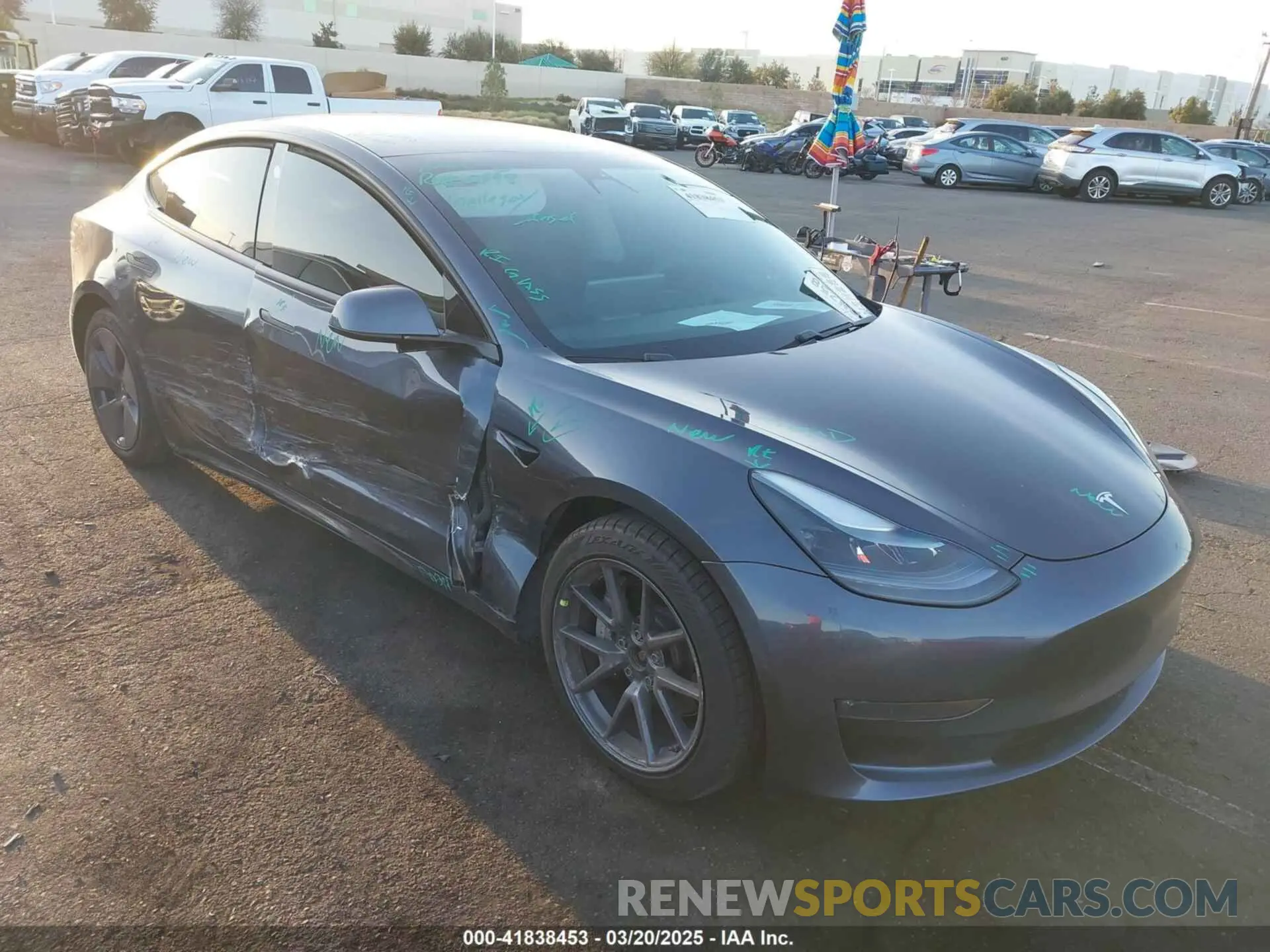 1 Фотография поврежденного автомобиля 5YJ3E1EBXMF995814 TESLA MODEL 3 2021