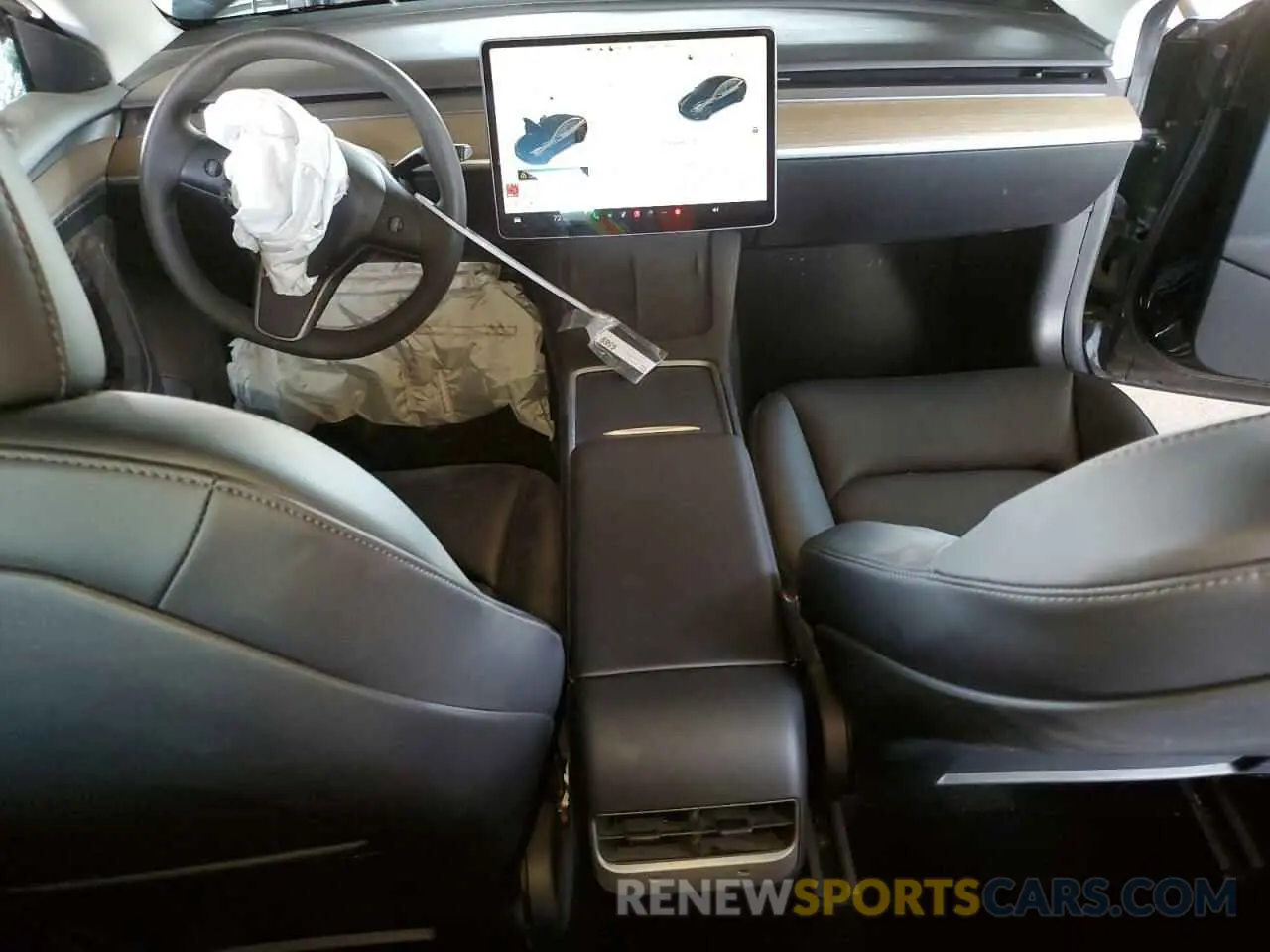8 Photograph of a damaged car 5YJ3E1EC0MF060360 TESLA MODEL 3 2021